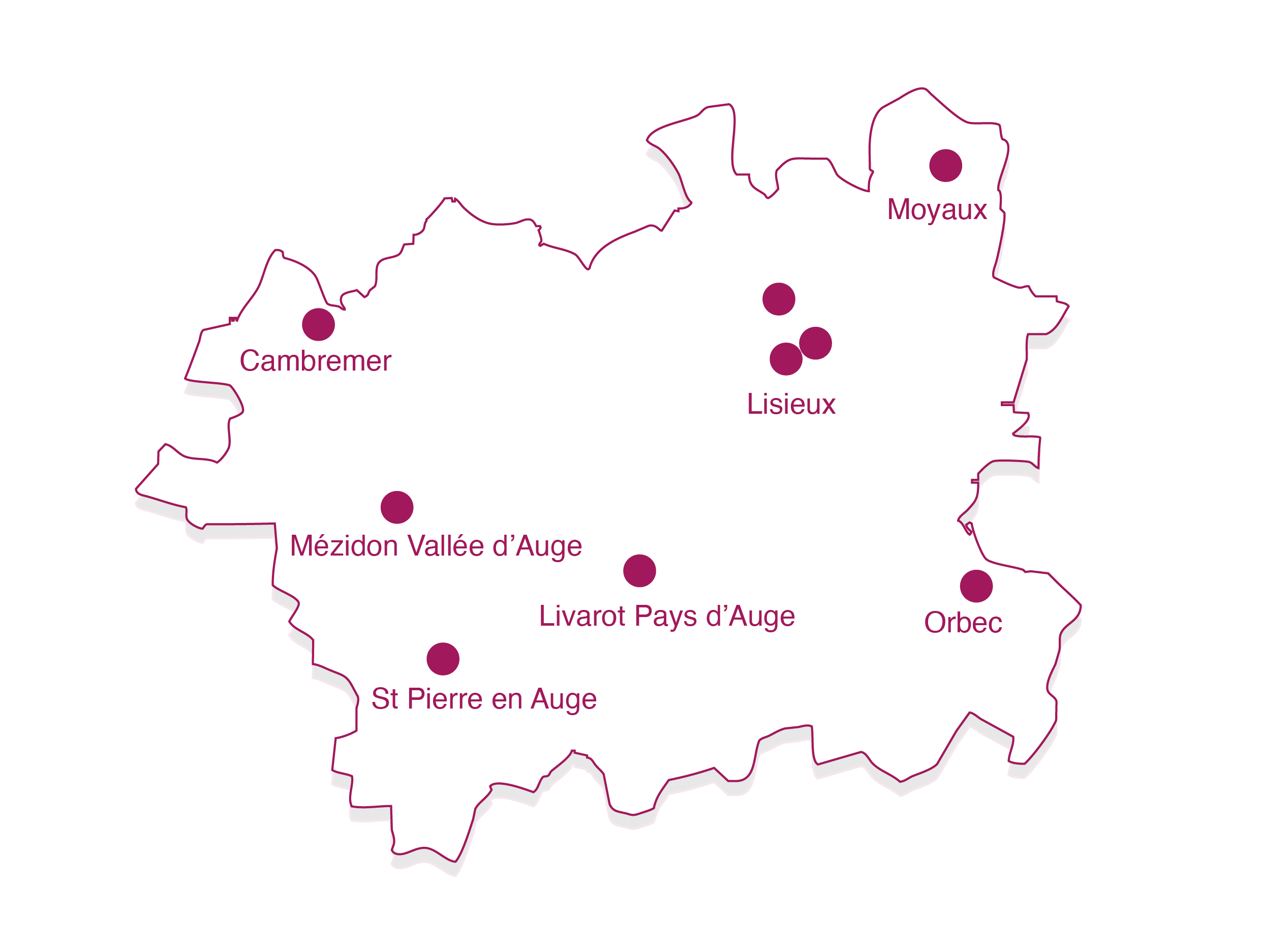 carte missions locales de Lisieux en Normandie